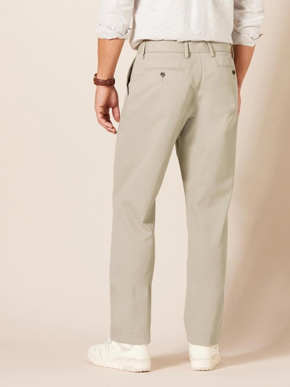Men's Classic-Fit Wrinkle-Resistant Flat-Front Stretch Chino Pant - Picture 3 of 9